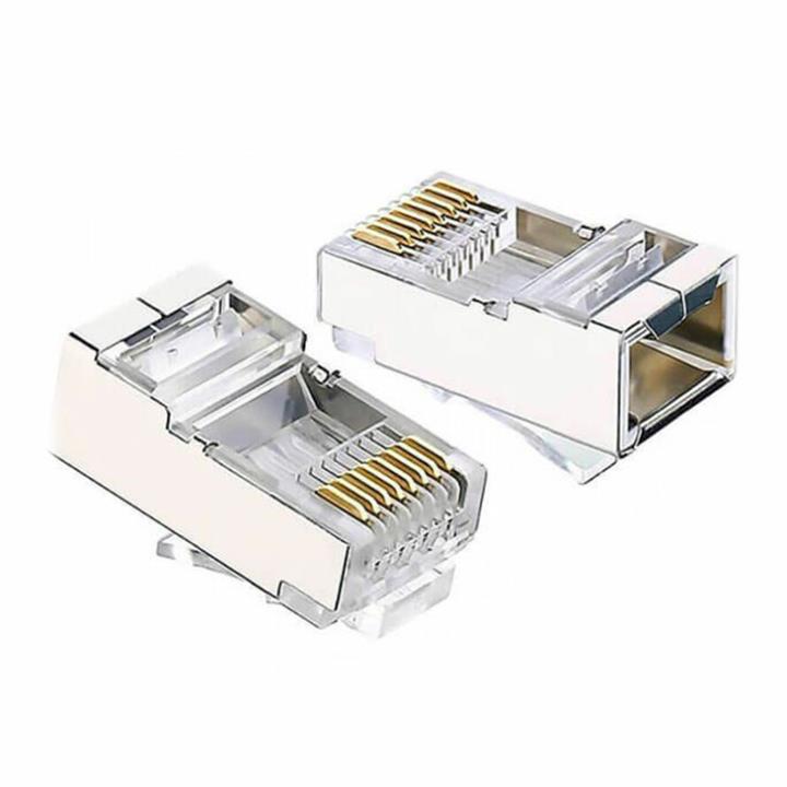 کانکتور Rj45 STP Cat6 یوگرین NW111 بسته 50 عددی